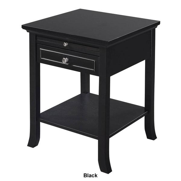 Convenience Concepts American Heritage Pull-Out Shelf End Table alternate view
