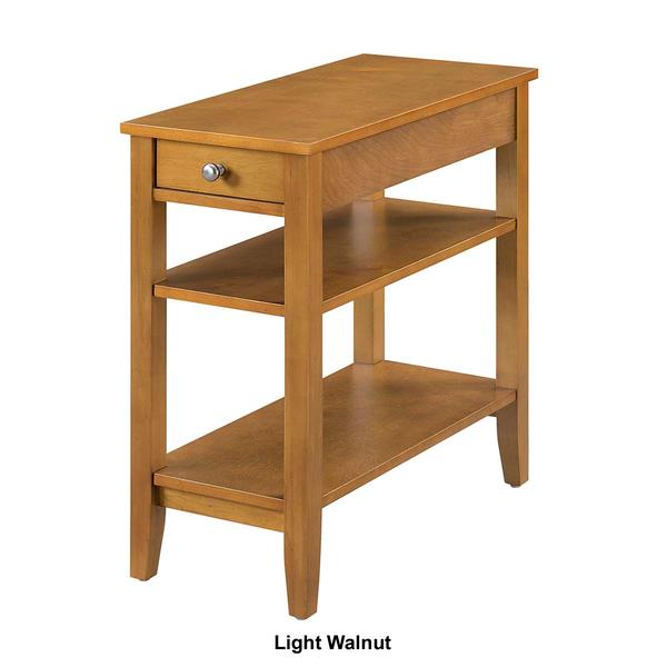 Convenience Concepts American Heritage End Table with Shelves alternate view