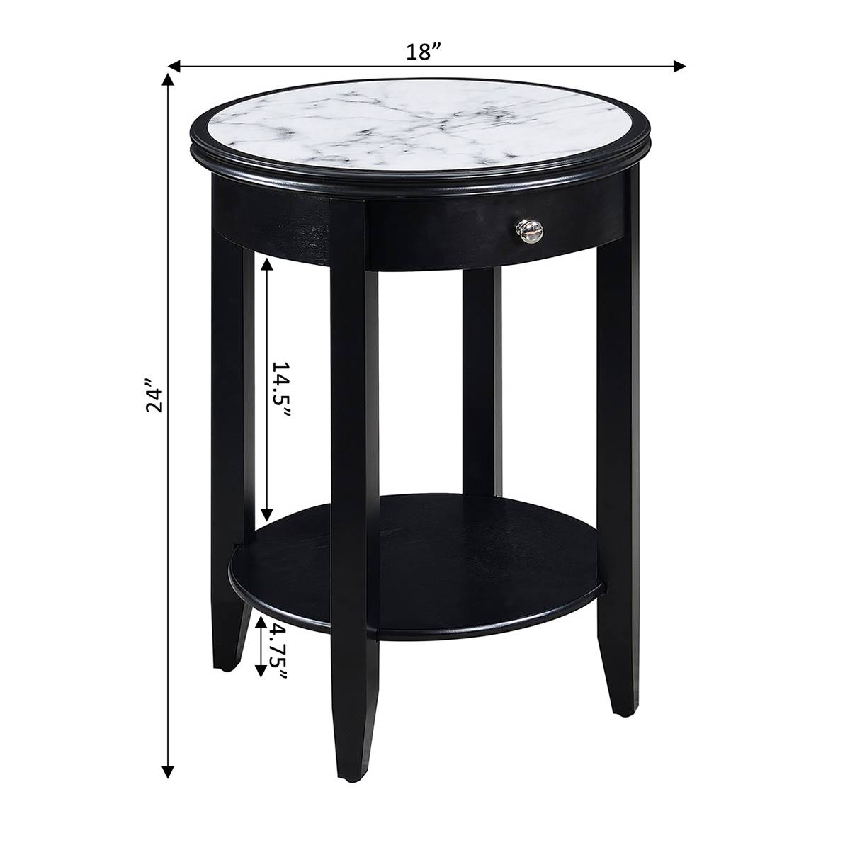 Convenience Concepts American Heritage Baldwin End Table