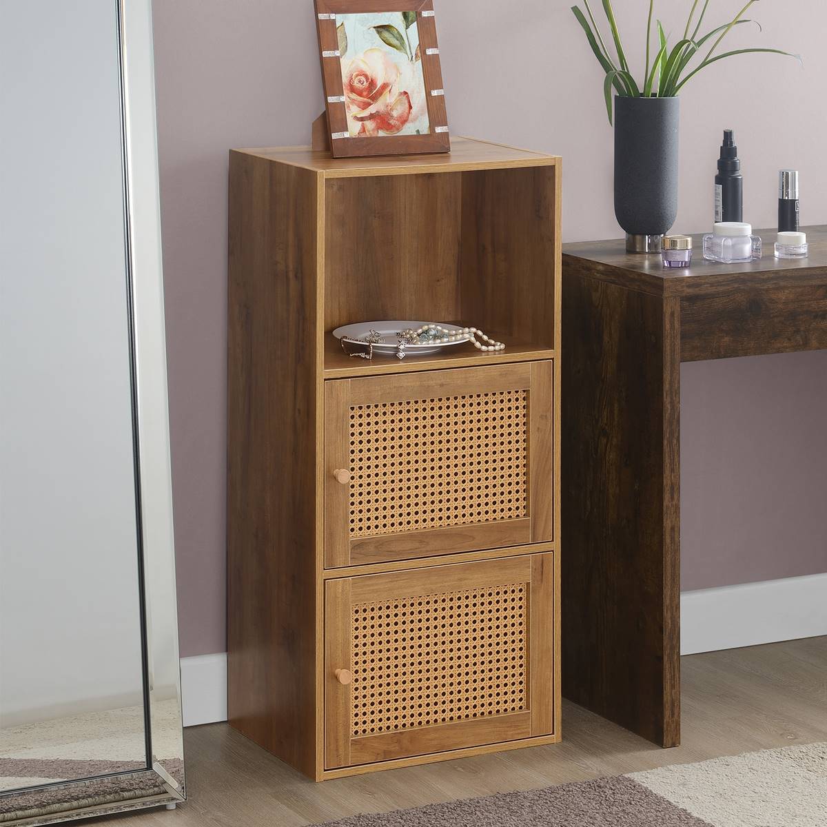 Convenience Concepts Xtra Storage Weave 2-Door Cabinet