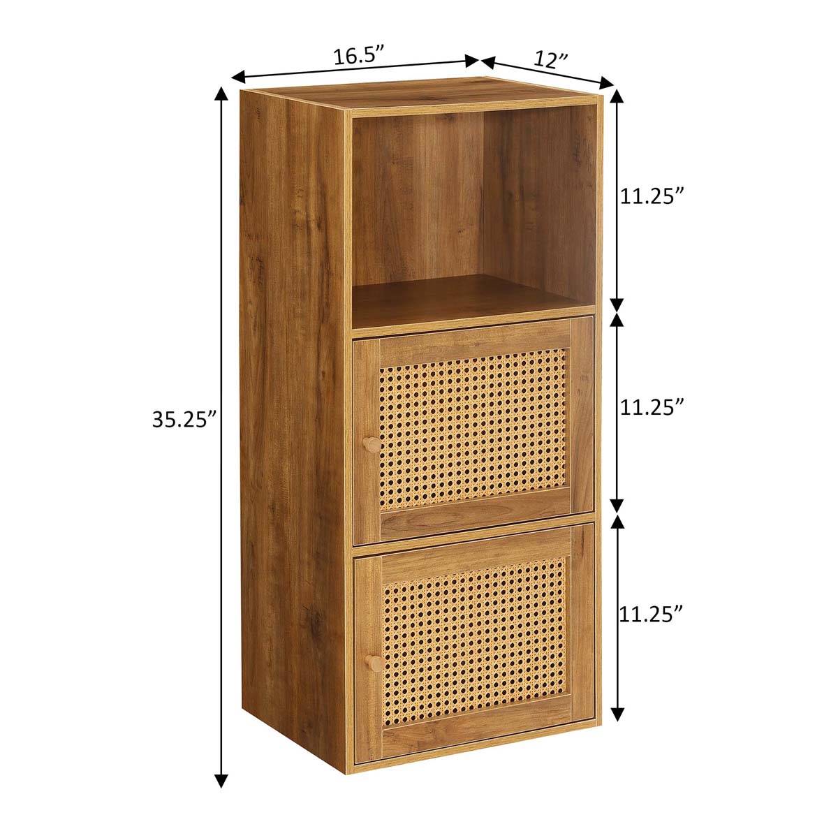 Convenience Concepts Xtra Storage Weave 2-Door Cabinet