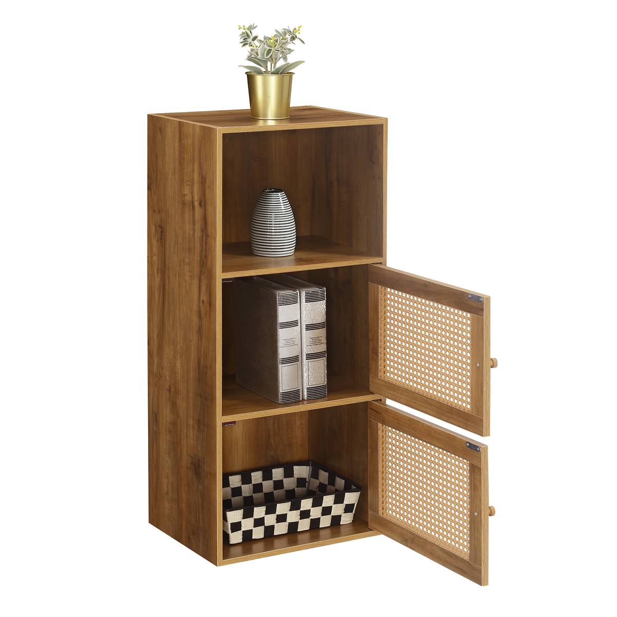 Convenience Concepts Xtra Storage Weave 2-Door Cabinet