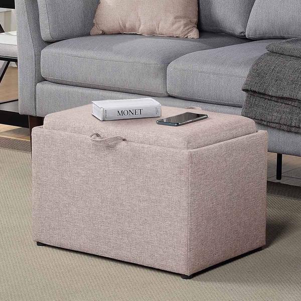 Convenience Concepts Designs4Comfort Accent Storage Ottoman alternate view