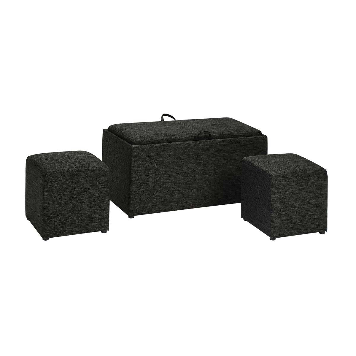 Convenience Concepts Designs4Comfort Sheridan Ottomans - Set Of 3