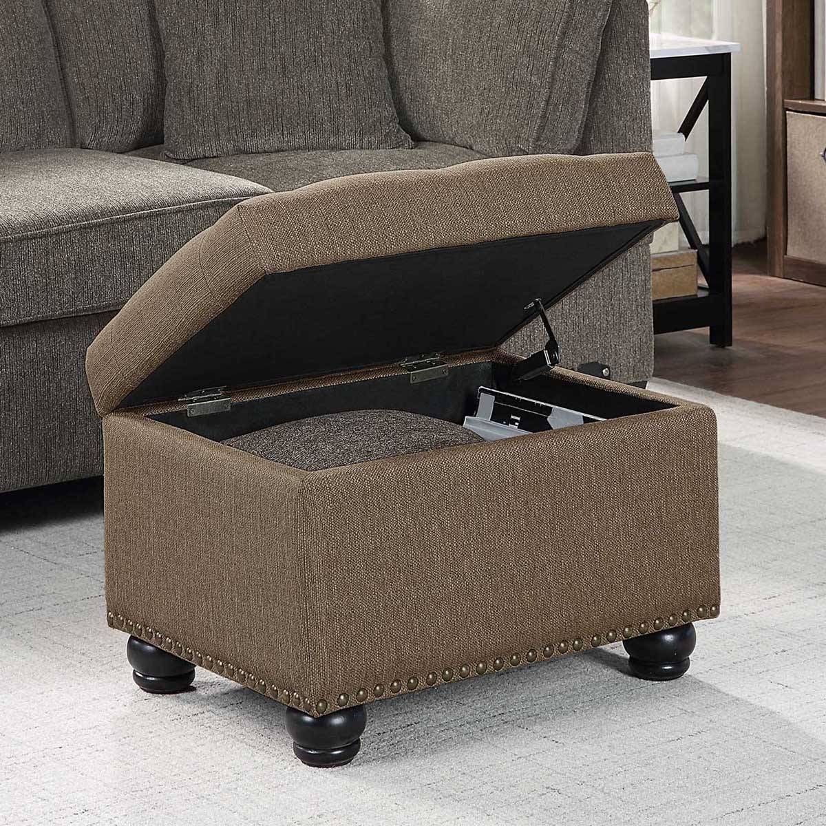 Convenience Concepts Designs4Comfort 5th Avenue Fabric Ottoman