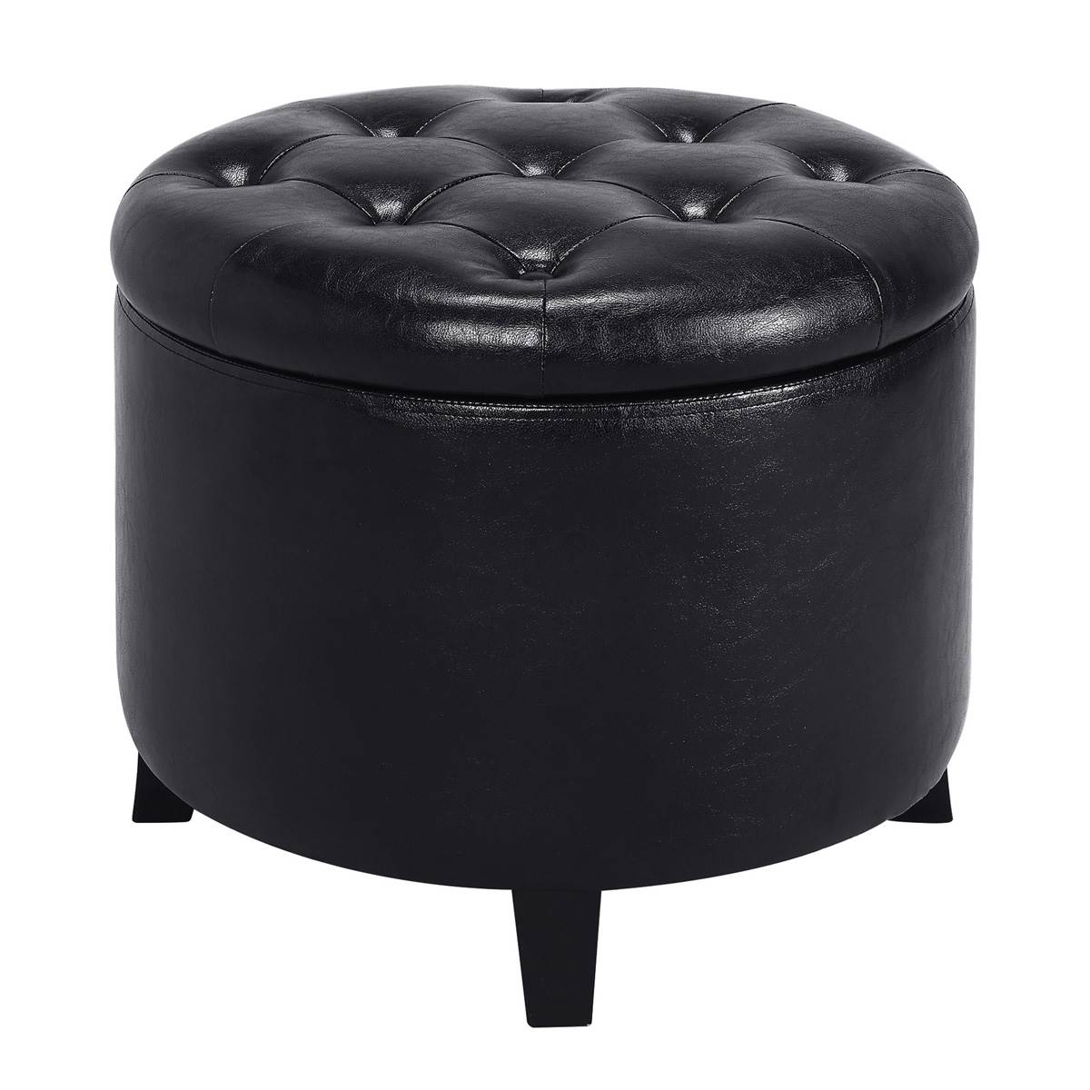 Convenience Concepts Designs4Comfort Round Storage Ottoman