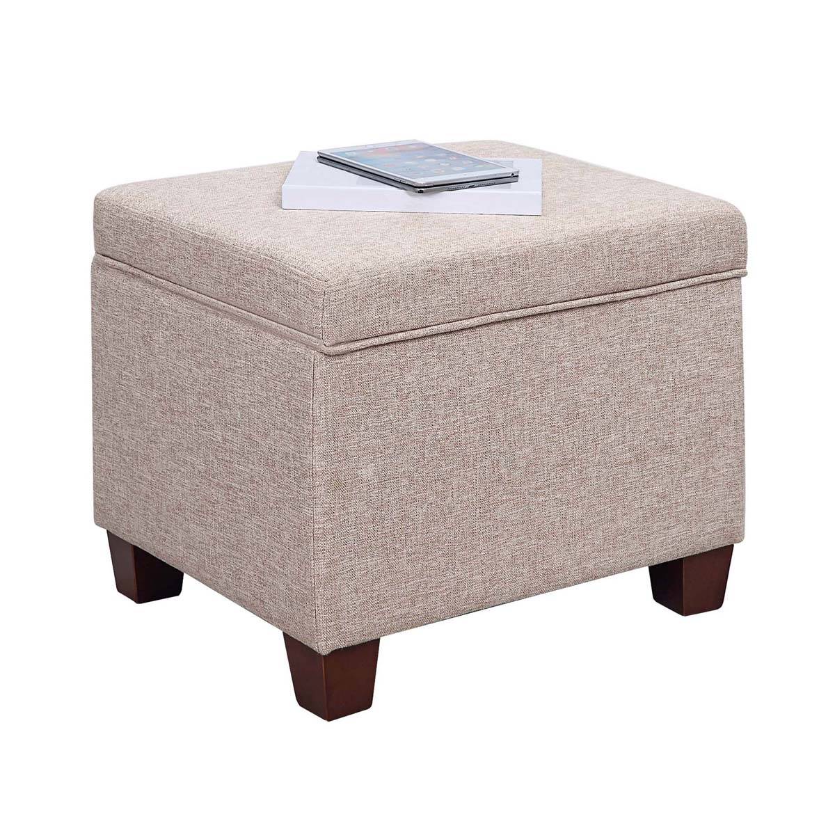 Convenience Concepts Madison Linen Storage Ottoman