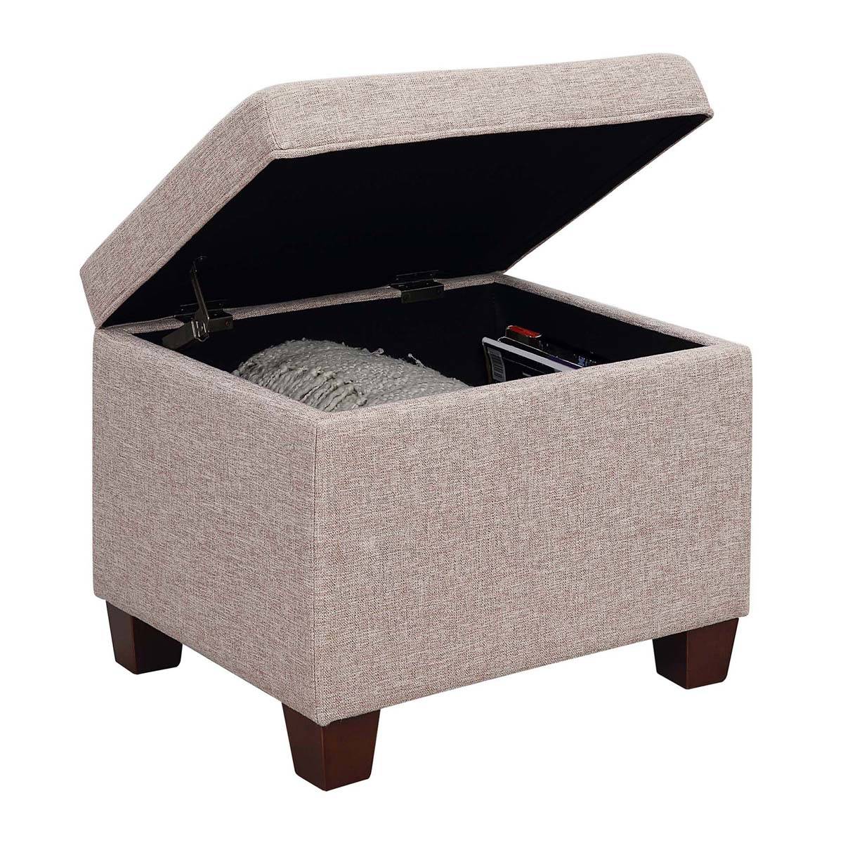 Convenience Concepts Madison Linen Storage Ottoman