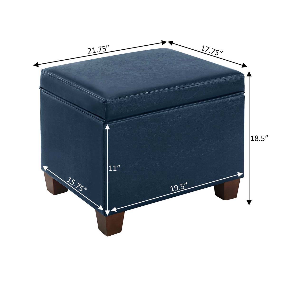 Convenience Concepts Madison Storage Ottoman