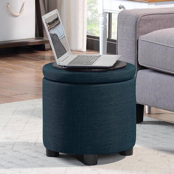 Convenience Concepts Designs4Comfort Round Ottoman alternate view