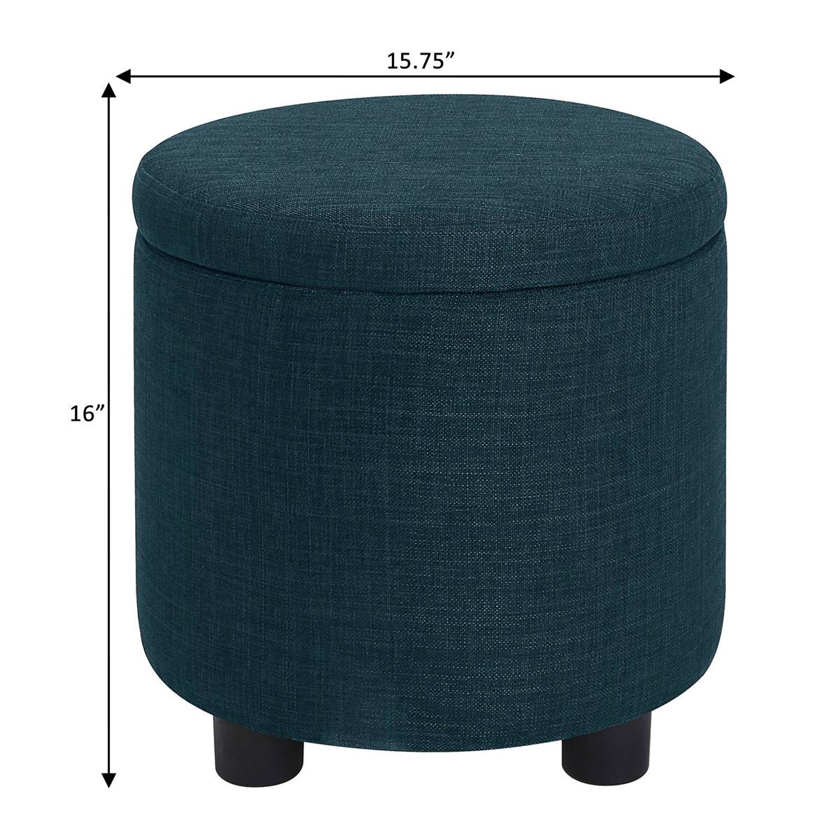 Convenience Concepts Designs4Comfort Round Ottoman