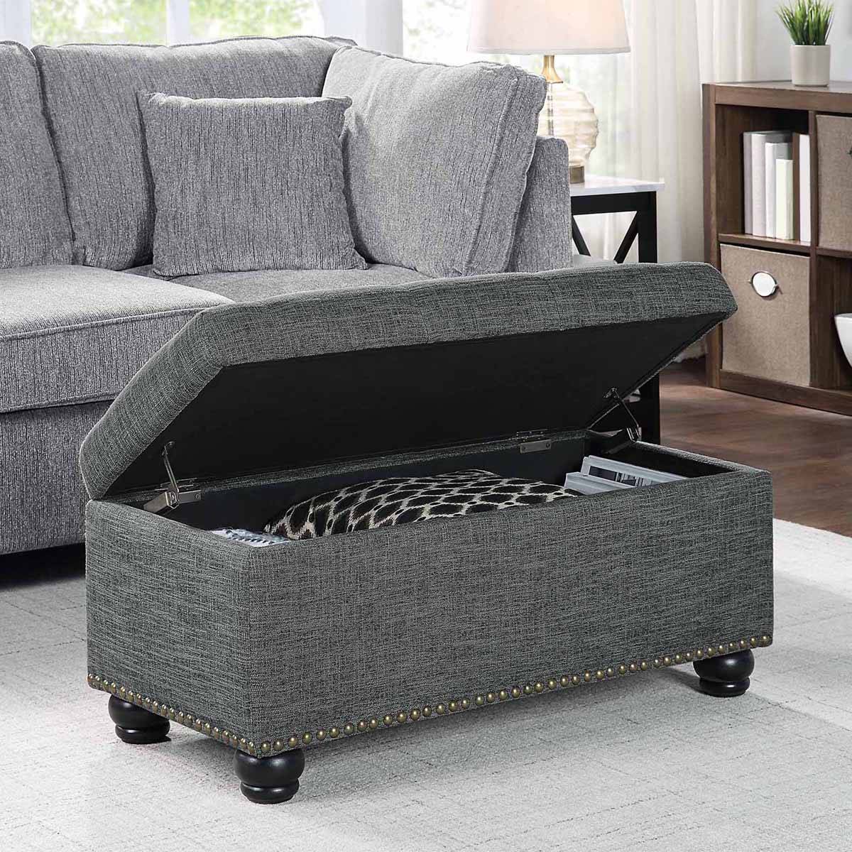 Convenience Concepts Designs4Comfort 7th Avenue Storage Ottoman