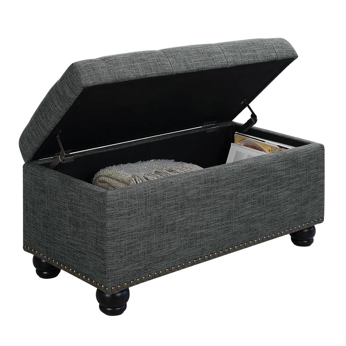 Convenience Concepts Designs4Comfort 7th Avenue Storage Ottoman