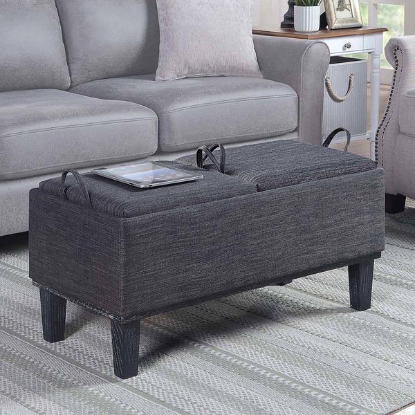 Convenience Concepts Designs4Comfort Brentwood Linen Ottoman alternate view