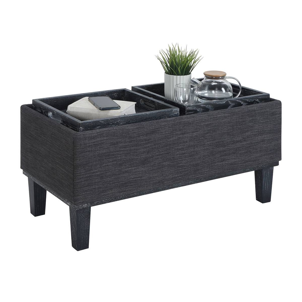 Convenience Concepts Designs4Comfort Brentwood Linen Ottoman