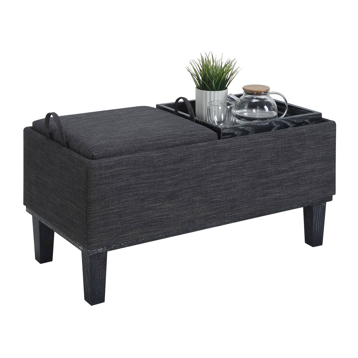 Convenience Concepts Designs4Comfort Brentwood Linen Ottoman