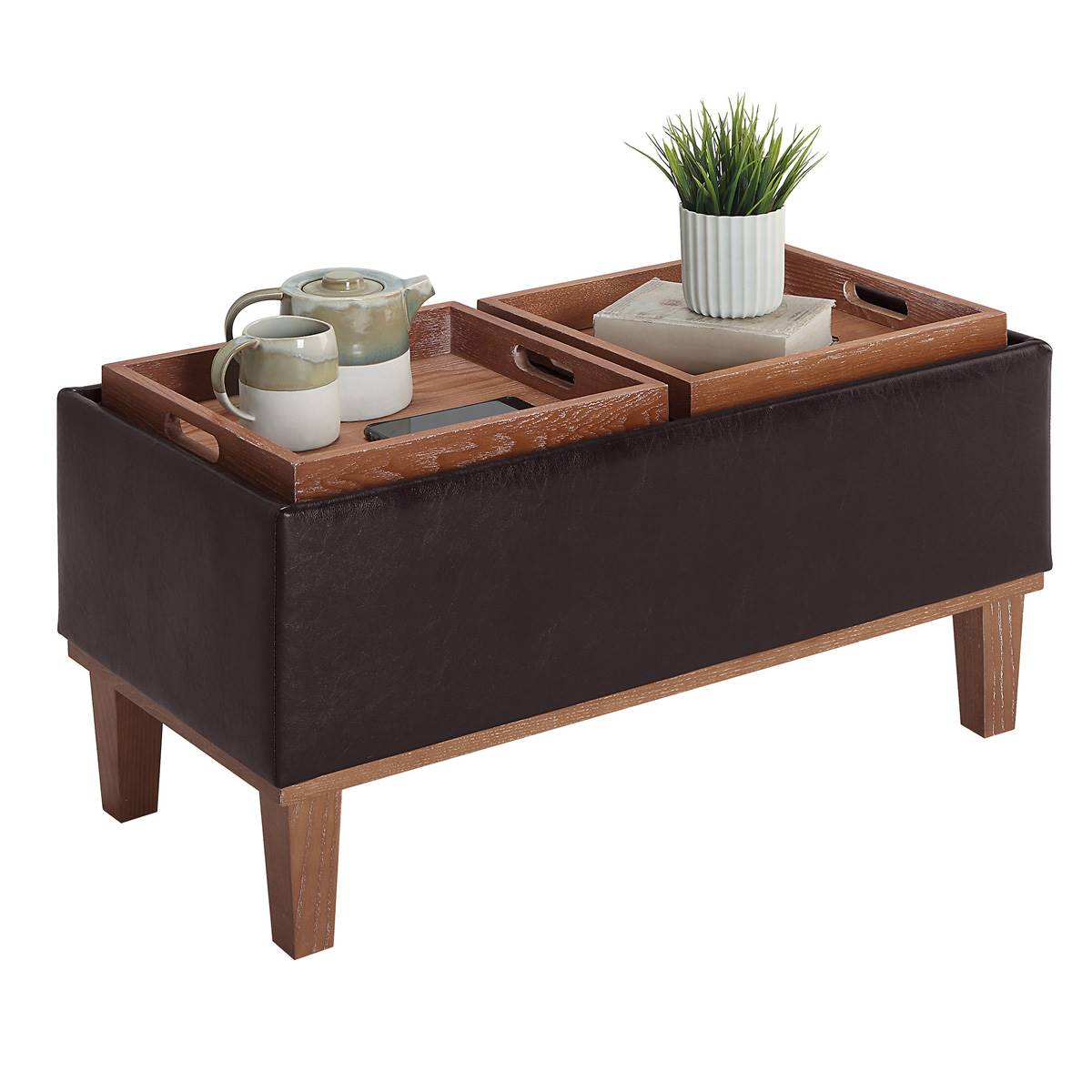 Convenience Concepts Designs4Comfort Brentwood Storage Ottoman