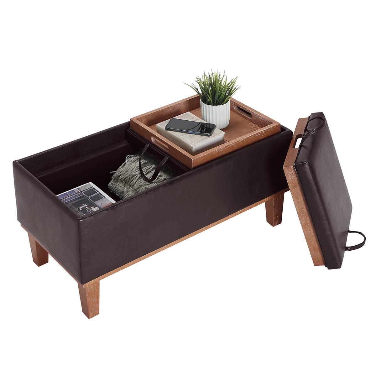 Convenience Concepts Designs4Comfort Brentwood Storage Ottoman