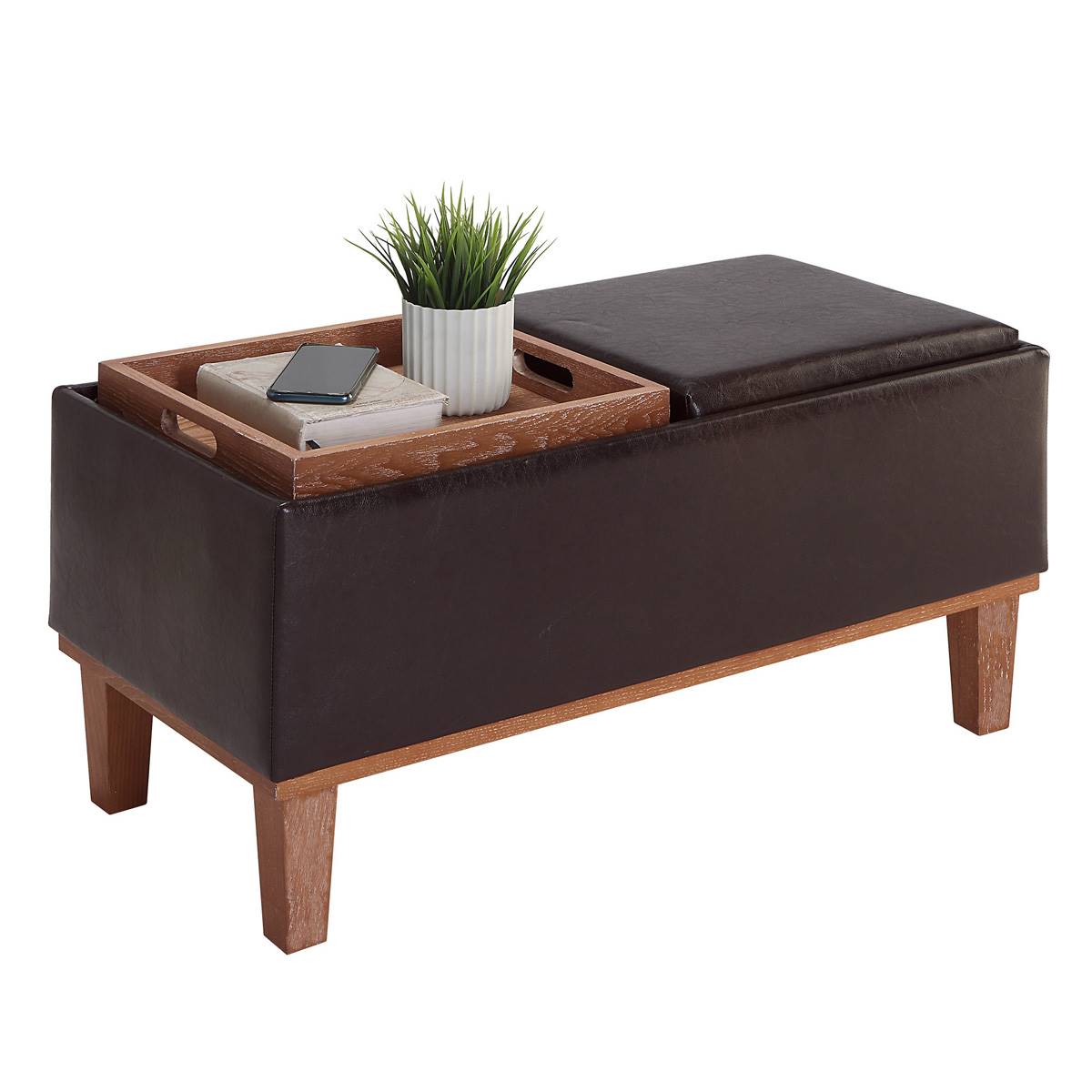 Convenience Concepts Designs4Comfort Brentwood Storage Ottoman