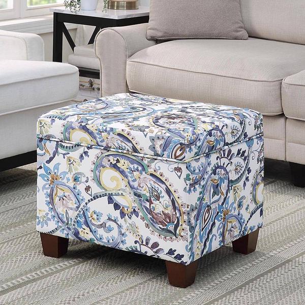 Convenience Concepts Madison Floral Storage Ottoman alternate view