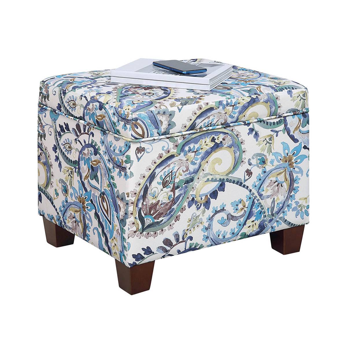 Convenience Concepts Madison Floral Storage Ottoman