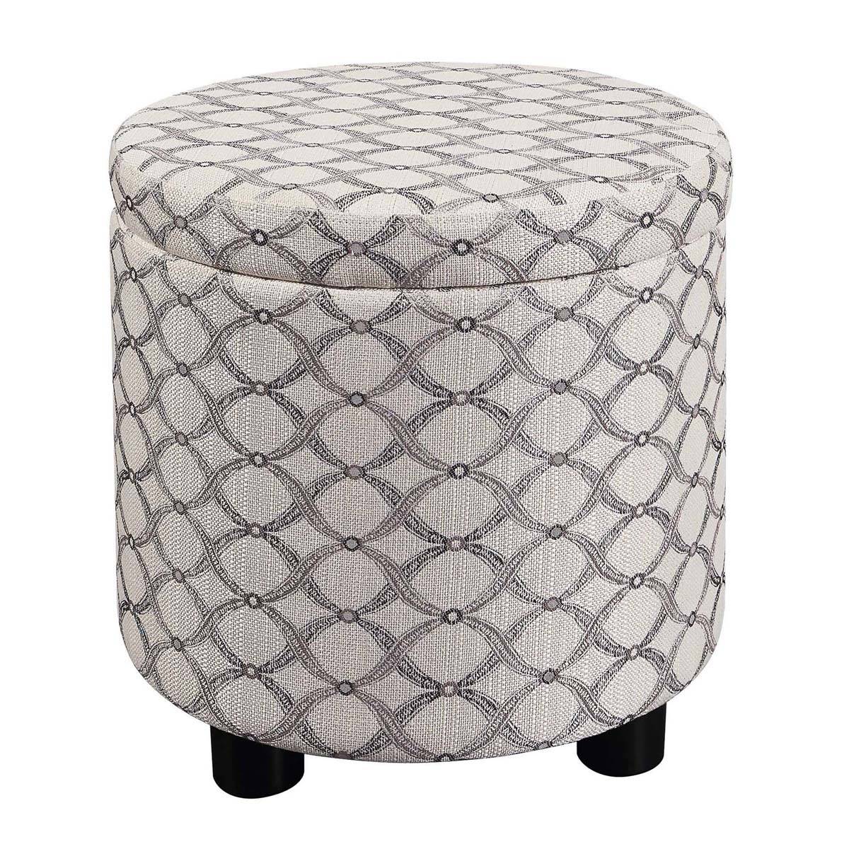 Convenience Concepts Designs4Comfort Geometric Storage Ottoman