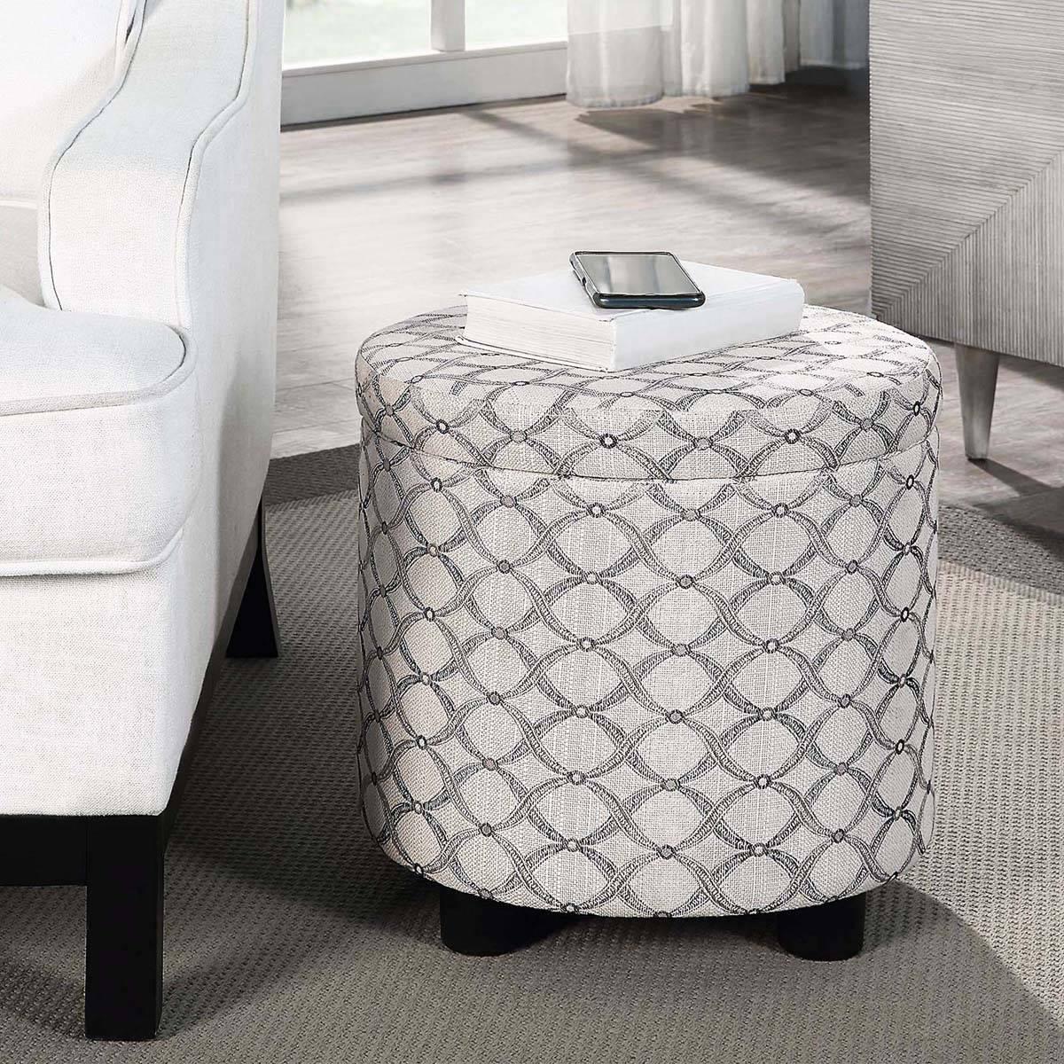 Convenience Concepts Designs4Comfort Geometric Storage Ottoman