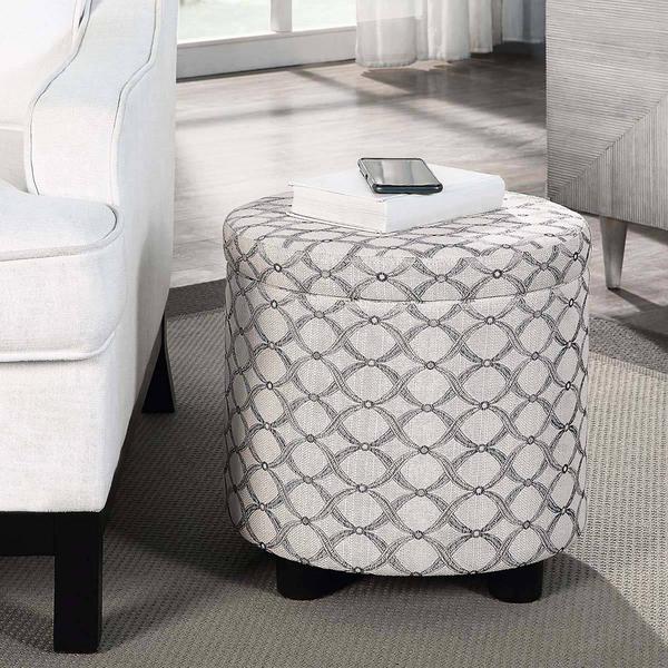 Convenience Concepts Designs4Comfort Geometric Storage Ottoman alternate view