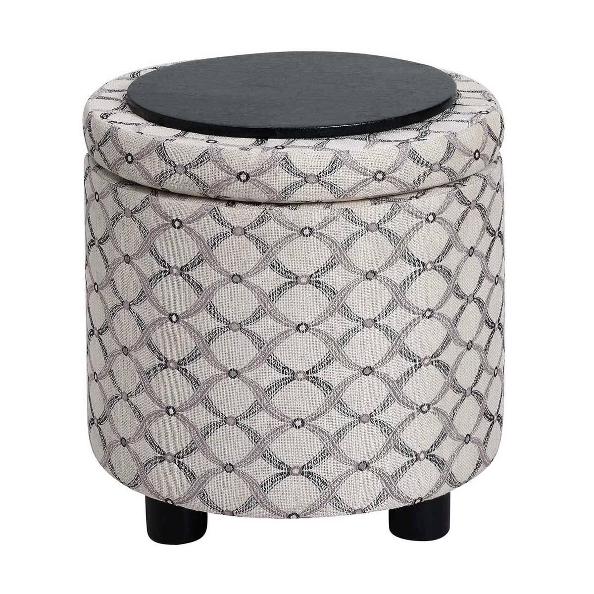 Convenience Concepts Designs4Comfort Geometric Storage Ottoman