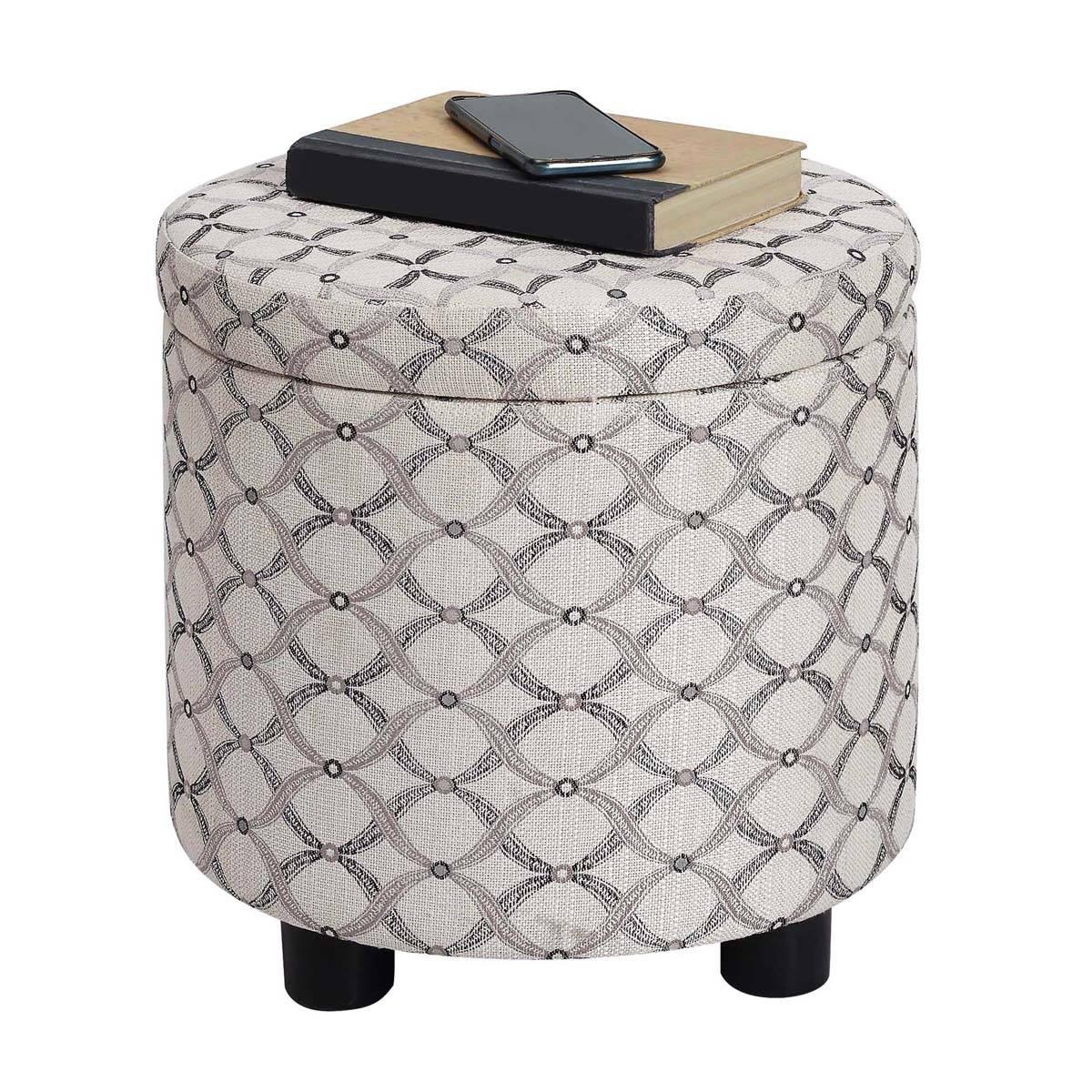 Convenience Concepts Designs4Comfort Geometric Storage Ottoman