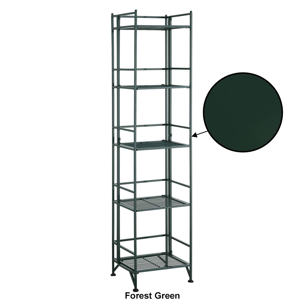 Convenience Concepts Xtra Storage 5-Tier Folding Metal Shelf