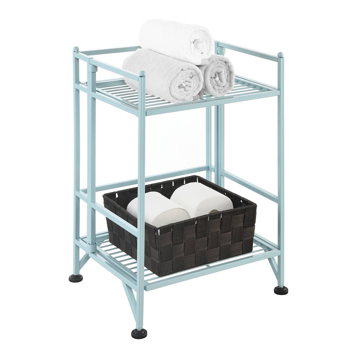 Convenience Concepts Xtra Storage 2-Tier Folding Metal Shelf