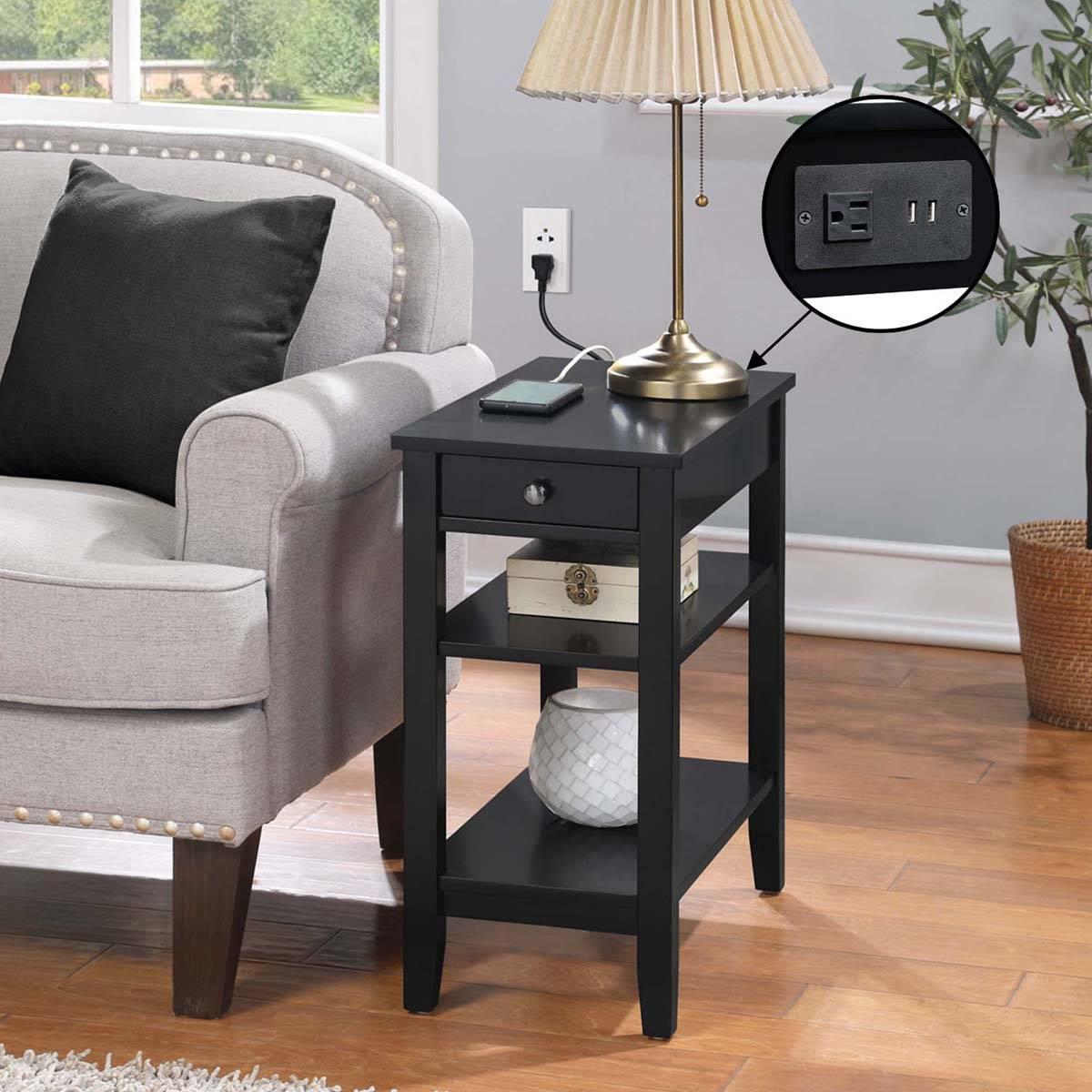 Convenience Concepts American Heritage Chairside End Table