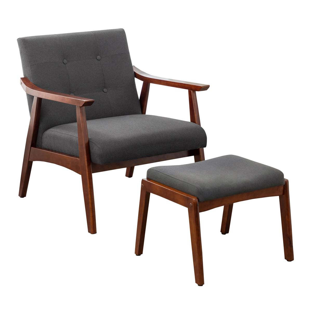 Convenience Concepts Take A Seat Natalie Fabric Chair & Ottoman