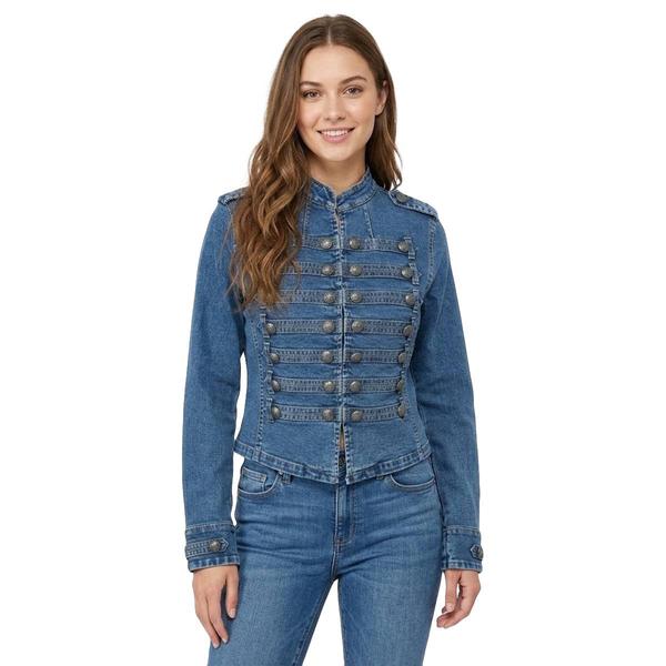 Juniors Love Tree Denim Military Jacket