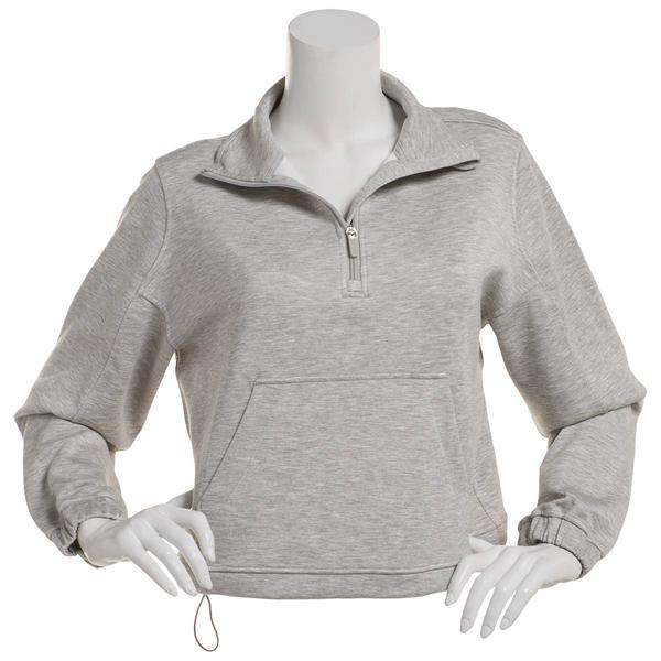 Juniors Love Tree Soft Air 1/4 Zip Banded Pullover Sweatshirt