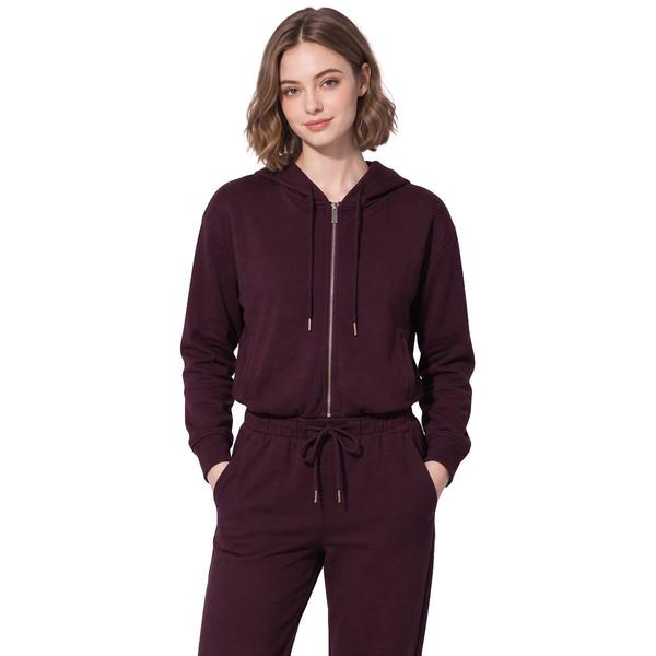 Juniors Love Tree Soft Air Cinch Waist Zip Hoodie alternate view