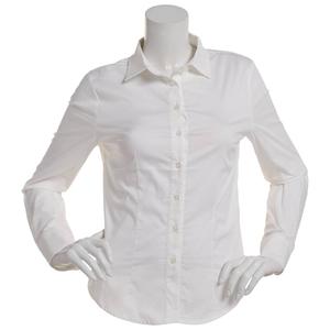 Juniors Love Tree Poplin Fitted Casual Button Down