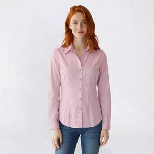 Juniors Love Tree Poplin Boyfriend Casual Button Down alternate view