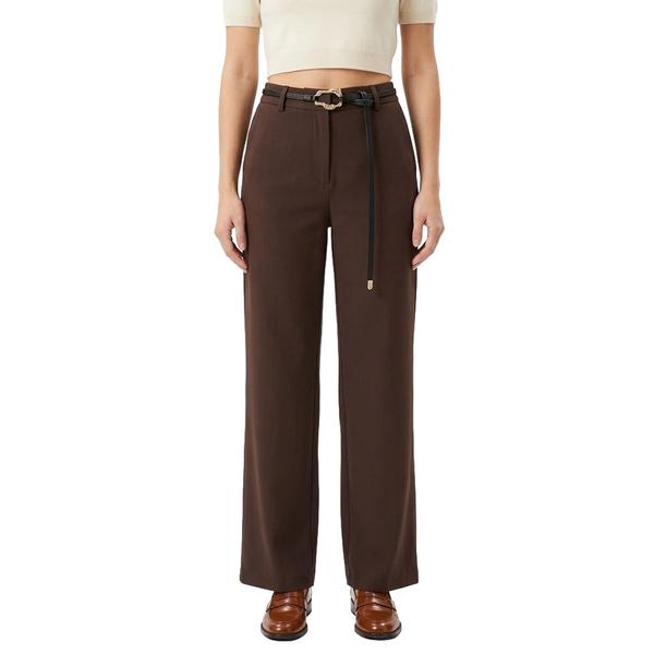 Juniors Love Tree Vertigo Hardware Belted Flare Dress Pants alternate view