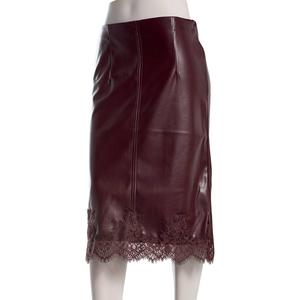 Juniors Love Tree Pleather Lace Hem Midi Skirt alternate view