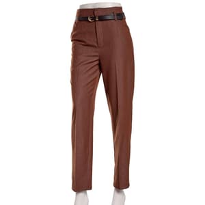 juniors brown dress pants Girls Uniform Pants Skinny Fit Kids Dress Pants with Pockets Straight Pants Brown Pants for Girls Back to School Outfits for Teen Girls Teen Girls Pants Size 11-12 Years
