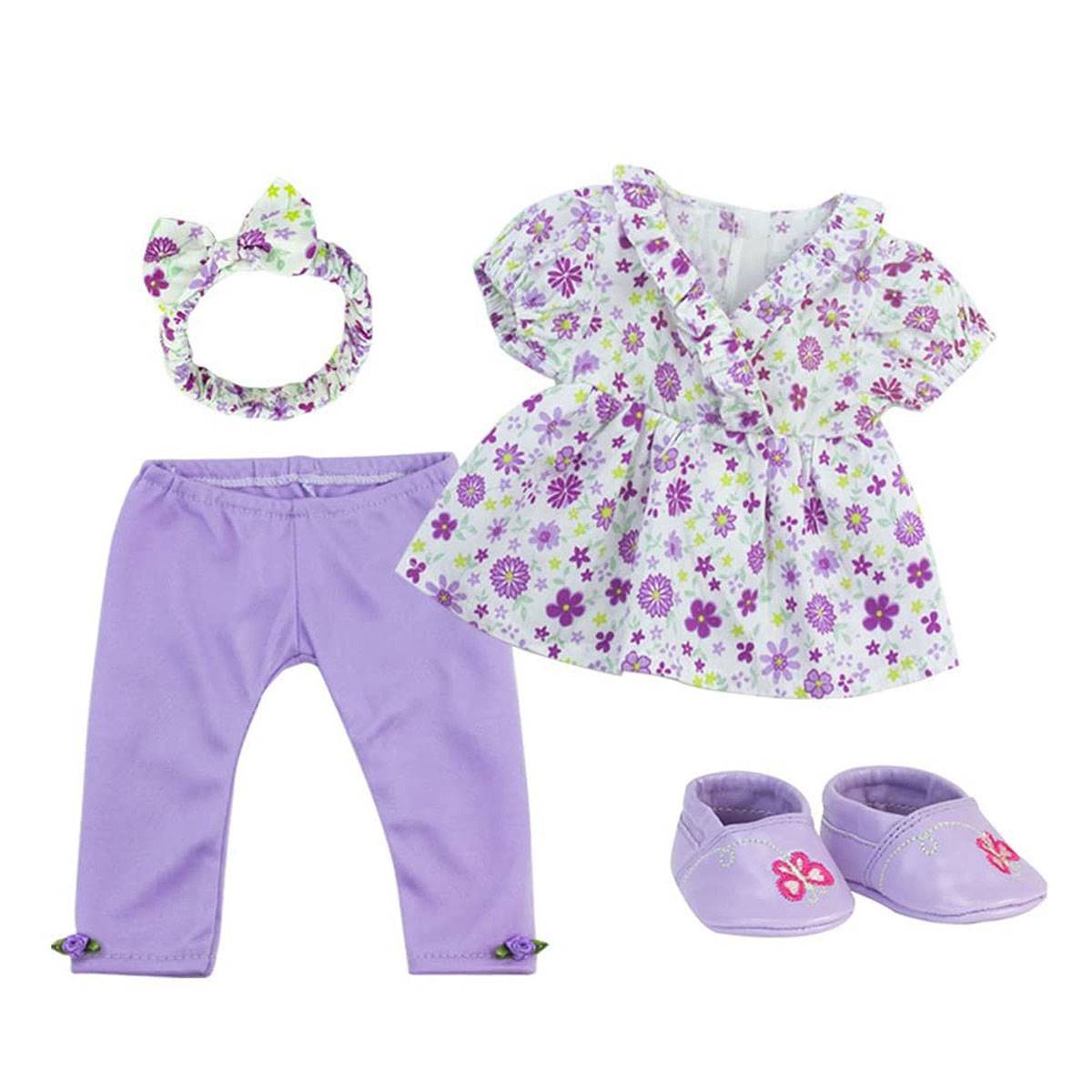 Sophia's(R) Floral Top And Leggings Set With Headband