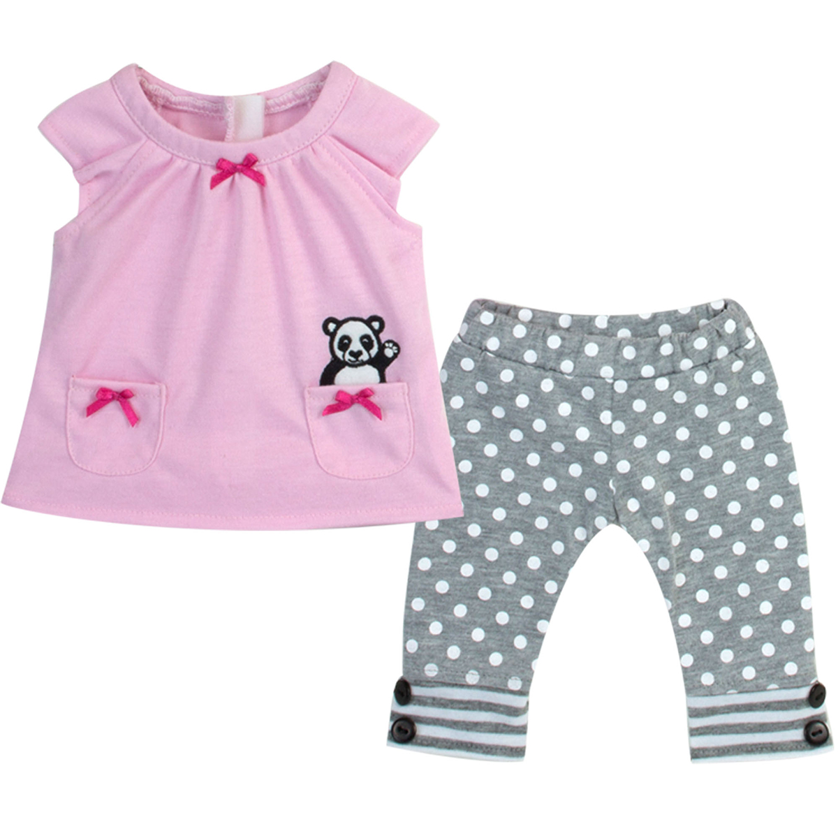 Sophia's(R) 3pc. Panda Hooded Sweatshirt & Leggings Set