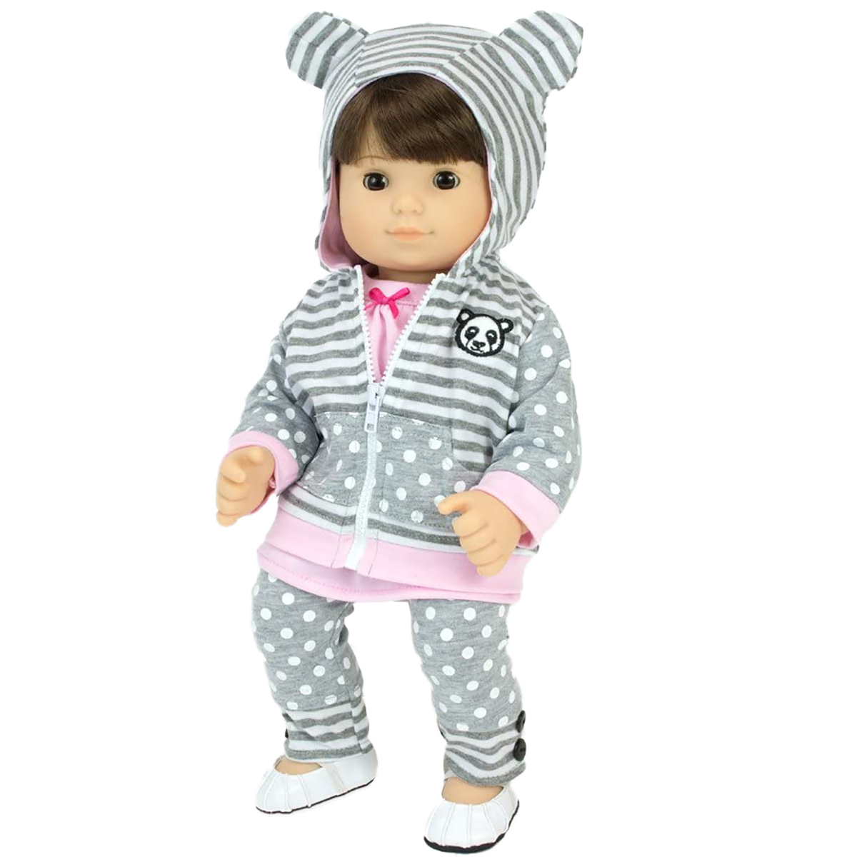 Sophia's(R) 3pc. Panda Hooded Sweatshirt & Leggings Set