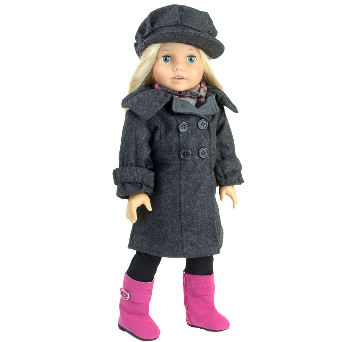 Sophia's(R) 4pc. Wool Coat Winter Set