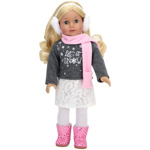 Sophia's(R) 6pc. Let it Snow Sweater and Skirt Set alternate view