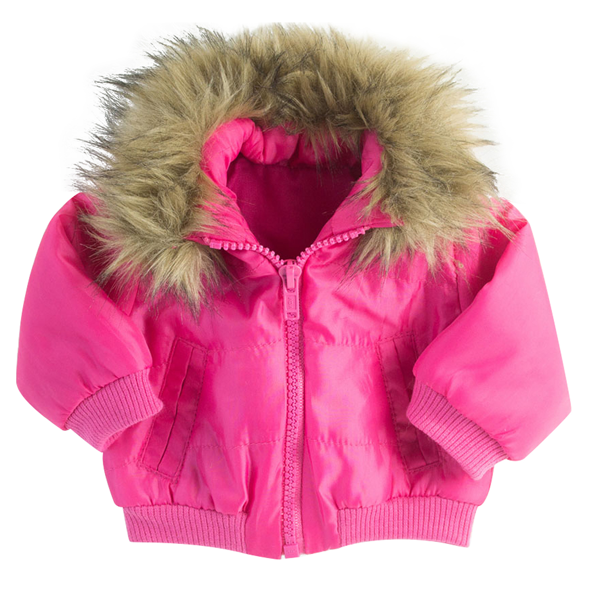 Sophia's(R) Puffy Quilted Faux Fur Coat