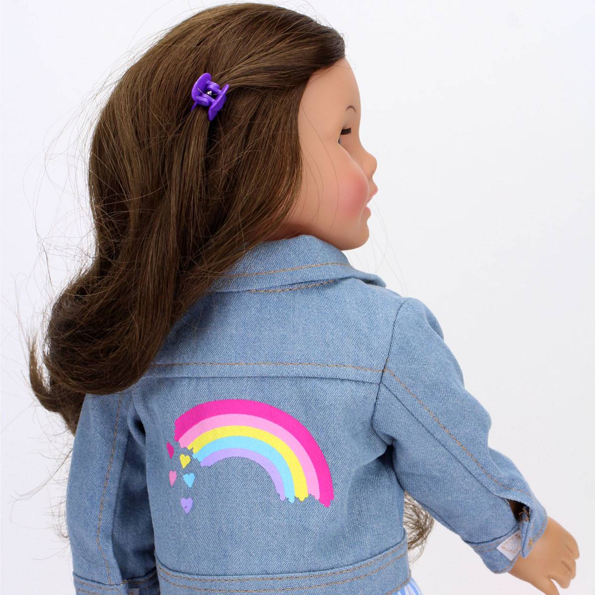 Sophia's(R) Rainbow Jean Jacket