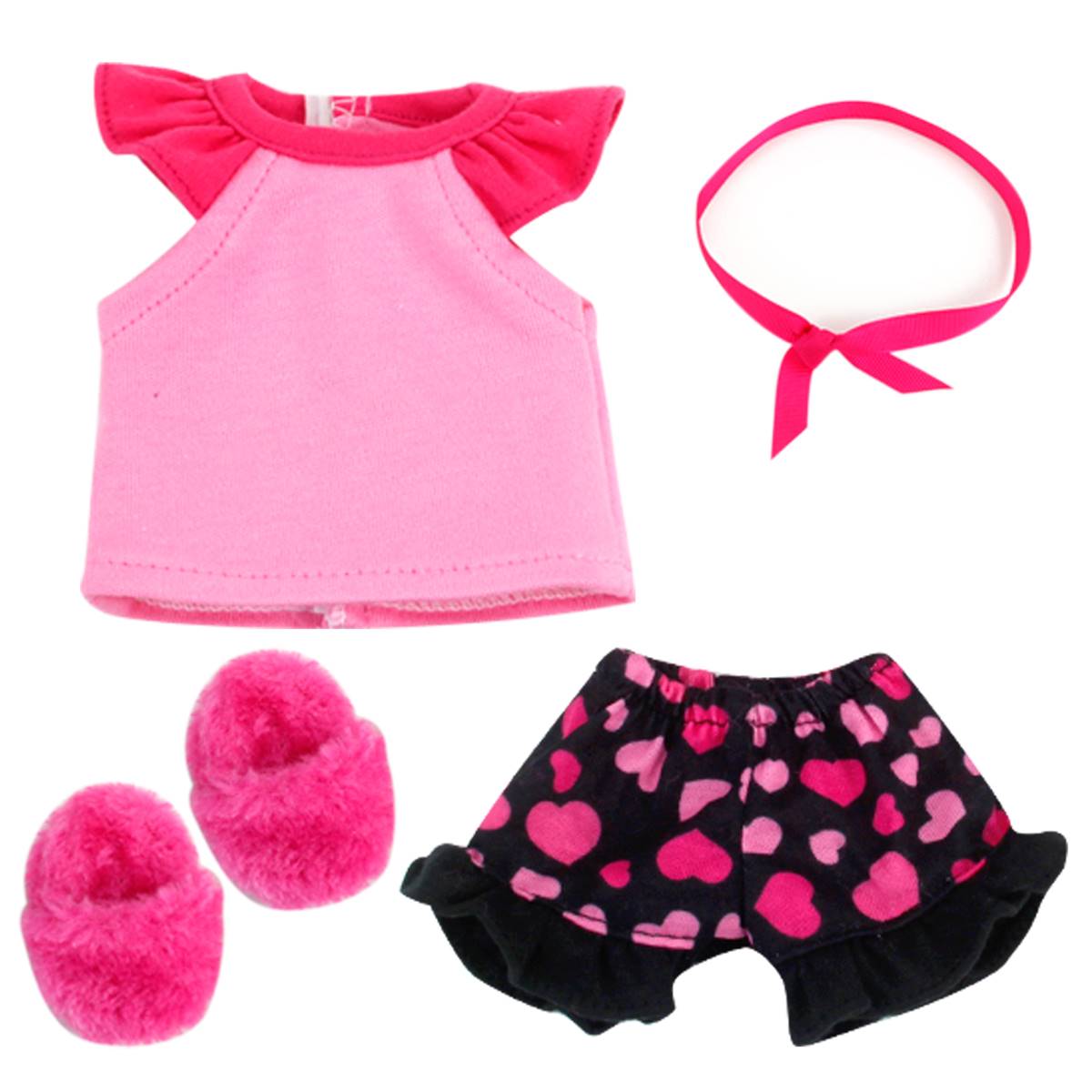 Sophia's(R) 4pc. Heart Print Pajama Set